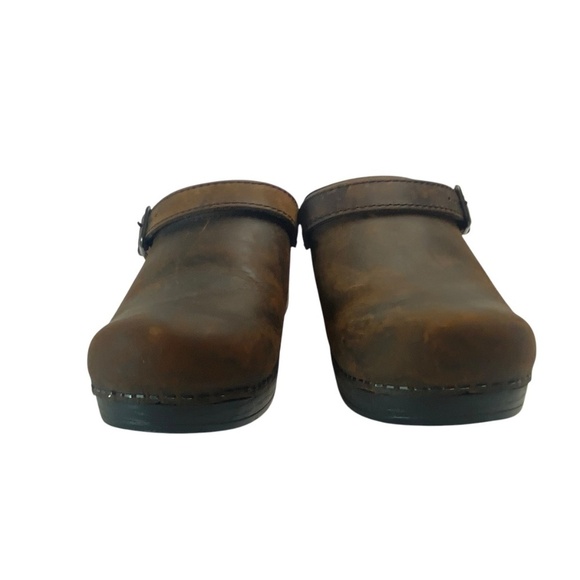 DANSKO Ingrid Slip On Mules Leather in Antique Brown Oiled Size 39 (US 8.5-9) - Picture 4 of 16